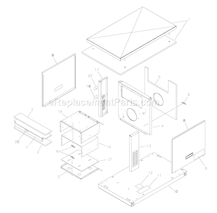 Page D Diagram and Parts List for 1815-0  Briggs and Stratton Generator